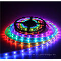 DC5V Waterproof IP67 Flexibel black PCB WS2812B programmable RGB LED strip